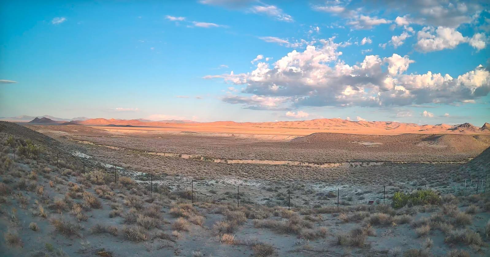 Looking West from the top of
        the hill from Stardust Ranch